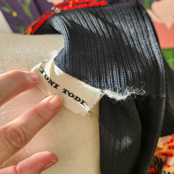 Vintage 1970's Toni Todd Plaid Maxi Dress - Picture 5 of 16